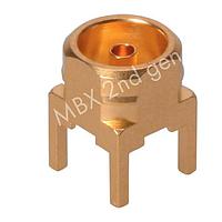 HUBER+SUHNER 82_MBX-50-0-28/111_NH PCB Connectors MBX straight PCB jack(f)