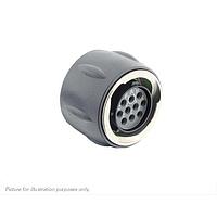 Eaton Souriau-Sunbank UTGX612E10SZ Plugs Plug, without backshell, with 10 female solder contacts, IP68/69K in unmated conditions, keying Z