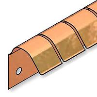 LeaderTech 25-78FSV50-BD-24 Fingerstock Gaskets .5inHx.78inWx24inL BrghtFin FINGERSTOCK