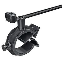HellermannTyton 156-01340 - 1-Piece Cable Ties with Pipe Clip, 15-18mm,  PA66HIRHS, Black, 500/pkg