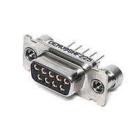 ITT Cannon DEMV9SNF225 Receptacle D-Sub 9 Skt/Strt PCB w/standoff SST shel