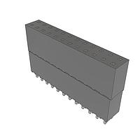 Samtec ESQ-112-33-L-D Sockets Elevated Socket Strip, 0.100" Pitch