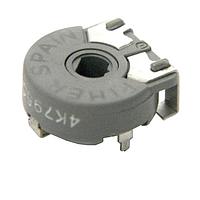 Amphenol Piher PS15GV50-103A3030-PAM-PM 15 mm Trimmer Potentiometer Rotary potentiometer Carbon 10K Ohm Resistance 30% Tolerance 0,25W 15mm Linear Analog Vertical adjust SMD Reel middle detent