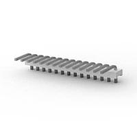 AMP Connectors - TE Connectivity 1-640385-4 Pin Strip FLAT HEADER R.A. 14P Square post tin