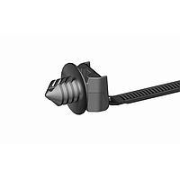 Avery Dennison 20042-0 Cable Tie Mounts CT,4 FLUTE CURVETIE BLK 500/BAG,5000/CASE