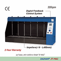 DaiHan DH.WJT06020 Jar Tester 6 Impellers, Ø8XL400mm Shaft JT-M6C, 230V