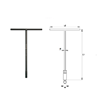 Yato YT-1574 T-type deep socket wrench 11mm