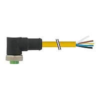 Murrelektronik 7700-A3031-UBB1000 Sensor Cables / Actuator Cables Mini (7/8) 3 pole, Female 90 w/ Cable, PVC 3x16AWG ye UL/CSA, STOOW 10m