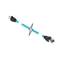 Molex 1201080440 Cat 5e ENET MMJ RJ45/RJ45  24M BLUE TPE