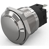 EAO 82-5163.2000 Anti-Vandal 82-5163.2000.pushbutton.maintained.19 mm.stainless steel.flush/raised.no LED.no colour.no LED.soldering plug au plated
