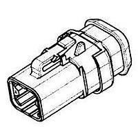 DEUTSCH - TE Connectivity DTP06-4S-EE01 4-Way PLG, 4P, BLK, N, XCAP