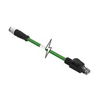 Molex 1201088196 Ethernet Cables / Networking Cables M12-4P(D)-MM ST/RJ45 90M-PUR