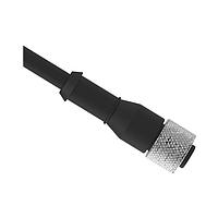 Banner Engineering MQDC-1206 Sensor Cables / Actuator Cables Cordset: Single Ended M12; 12-pin Straight Female; 2 m (6.56 ft) 12x24 Black PVC Jacket; TPU Black; Nickel-Plated Brass Coupling Nut