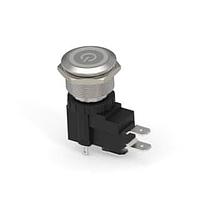 Alcoswitch - TE Connectivity 2-2364689-7 Pushbutton Switches AVH22 FLT SS MT R+P R&B 24V26A