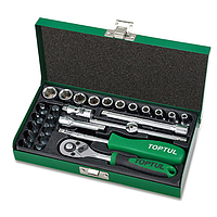 TOPTUL GCAD2702 27PCS 1/4" DR. Socket Set (1/4'', 27 pcs)