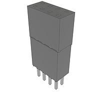 Samtec ESQ-104-44-S-D Sockets Elevated Socket Strip, 0.100" Pitch
