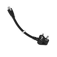 Banner Engineering LQMAC-310D AC Power Cord Cordset Molex to AC Plug Double Ended; 3-pin Straight Female; 3-pin Right-Angle Male Connectors; 3.1 m (10.17 ft) in Length; Black PVC Jacket