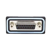 NorComp SDF-R15-213L461 Receptacle 15 pin R/A solder F FL 4-40 thrd brkt