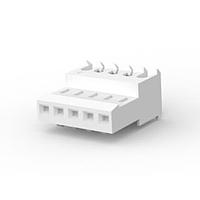 AMP Connectors - TE Connectivity 641199-5 Receptacle Housing 05P MTA100 CONN ASSY WHT 15AU