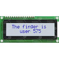 Matrix Orbital MOS-AL162A-WB3SE LCD Character Display Modules White Background Blue Text