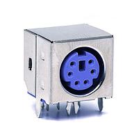 Kycon KMDGX-9S-BS-1 Connectors MINI-DIN FULL SHIELD 9P GOLD PLATED R/T