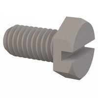 Essentra Components 011032X037 Hex Slotted Hex Slotted Screw, #10-32 Thread, 3/8 Lg