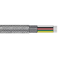 Alpha Wire 2819/3 WH001 Multi-Conductor Cables 18 AWG 3 Conductor High-Low Temperature Cable, Braid 600V 1000ft White