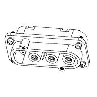 Amphenol Industrial ER43BB31 Receptacle E-POWER RECPT 400A 3P BUSBAR ELEC NK