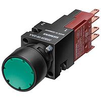 SIEMENS 3SB22020AH01 Pushbutton PUSHBUTTON,MOMENTARY,FLUSH,CLR,NON IL