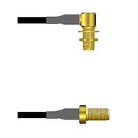 Amphenol Custom Cable Q-2P02V0003060i RF Cable Assemblies SMA-RJB/SMA-SJ G174 60I