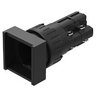EAO 31-282.0252 Actuators Actuator, oe 16 mm, 18 mm x 18 mm, illuminative, square, Black, Plastic, 2 NC / 2 NO, Maintained, Soldering terminal