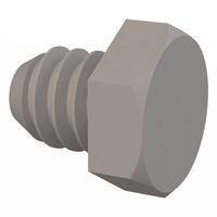 Essentra Components 010256H009 Cap Screw Hex Unslotted Bolt, #2-56 Thread, 3/32 Lg