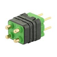 Eaton Souriau-Sunbank 8MQ2M0412RNS046 Modular Connectors - Push Pull MQuick module, unsealed, with male straight PCB contacts, delivered with cap