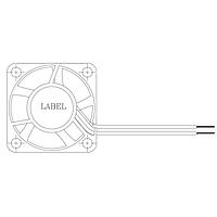 Delta Electronics, Inc. ASB02505MA-A Tubeaxial DC Tubeaxial Fan, 25x10mm, 5VDC, Sleeve Bearing, Lead Wires, Locked Rotor Sensor
