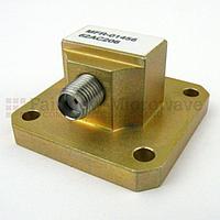 Fairview 62AC206 WR-62 to SMA Female Waveguide to Coax Adapter Square Cover Flange With 12.4 GHz to 18 GHz Frequency Range For Ku Band