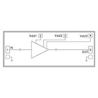 Analog Devices HMC565-SX Low Noise Amplifiers GaAs PHEMT MMIC LNA, 7 - 12 GHz