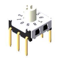 Diptronics R7H3-16RA-V-B Rotary Switches Rotary Type 7*7