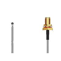 GCT (Global Connector Technology) CAB547RF-0150-A-1 RF Cable Assemblies U.FL2SMA R Mt BHJck, IP68, L=150mm, 1.13mm cable 6GHz