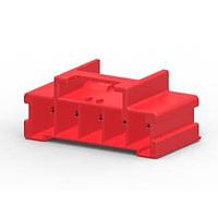 AMP Connectors - TE Connectivity 2-1969688-5 Headers & Wire Housings PTL 1X5 PCB HEADER VERT HITEMP KEY B RED
