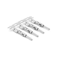 Amphenol SINE Systems SP24M2T Contacts Pin Contact, Stamped, Size 16, Tin over Nickel, Wire Range .14-.25mm ,  26-24 AWG, with 3 Tangs. 3,000 pcs. Reel