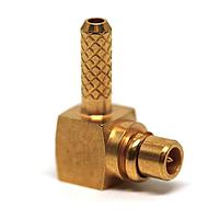 Radiall R110170100 Connectors MMCX / RIGHT ANGLE PLUG CRIMP TYPE CABLE 2/50S