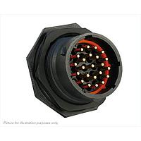 Eaton Souriau-Sunbank UTS71823PZ Receptacles Plastic jam nut receptacle, without backshell, for 23 male contacts,  IP68/69K, keying Z