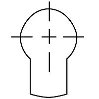 Eaton Bussmann 6374 Mounting Clip KEYHOLE PUNCHOUT FOR .043-.062 in. SS