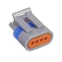 Aptiv 15317574 Connectors CONN M/P 150.2 4W F SLD MED GRY NYL