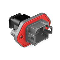 Amphenol SINE Systems AT04-08PA-PM16 Receptacle 8 Position Receptacle, Pin, Panel Mount, Key A, Self-Threading, Reduced Diameter Seal, Strain Relief