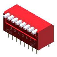Diptronics NDPL-04V DIP Switches SIDE ACT 4 POS