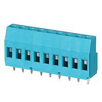 Same Sky (formerly CUI Devices) TB009-508-09BE Fixed Terminal Blocks Terminal block, screw type, 5.08 , horizontal, 9 poles, CUI Blue, slotted screw, PCB mount