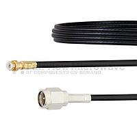 Fairview FMCA1436 Snap-On MMBX Plug to SMA Male Cable RG174 Coax