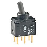 NKK Switches G22AP Sealed ultra miniature toggles ON-NONE-ON DPDT