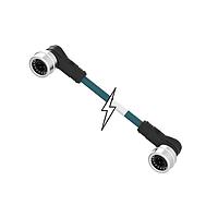 Molex 1201085020 Sensor Cables / Actuator Cables M12U D-CODE CORD.M.M.90? UNSHILD.TPU 1M